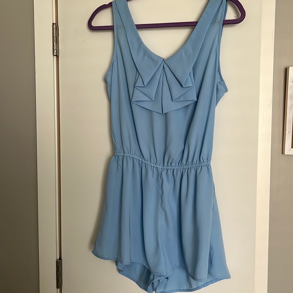 Light Blue Ruffle Romper